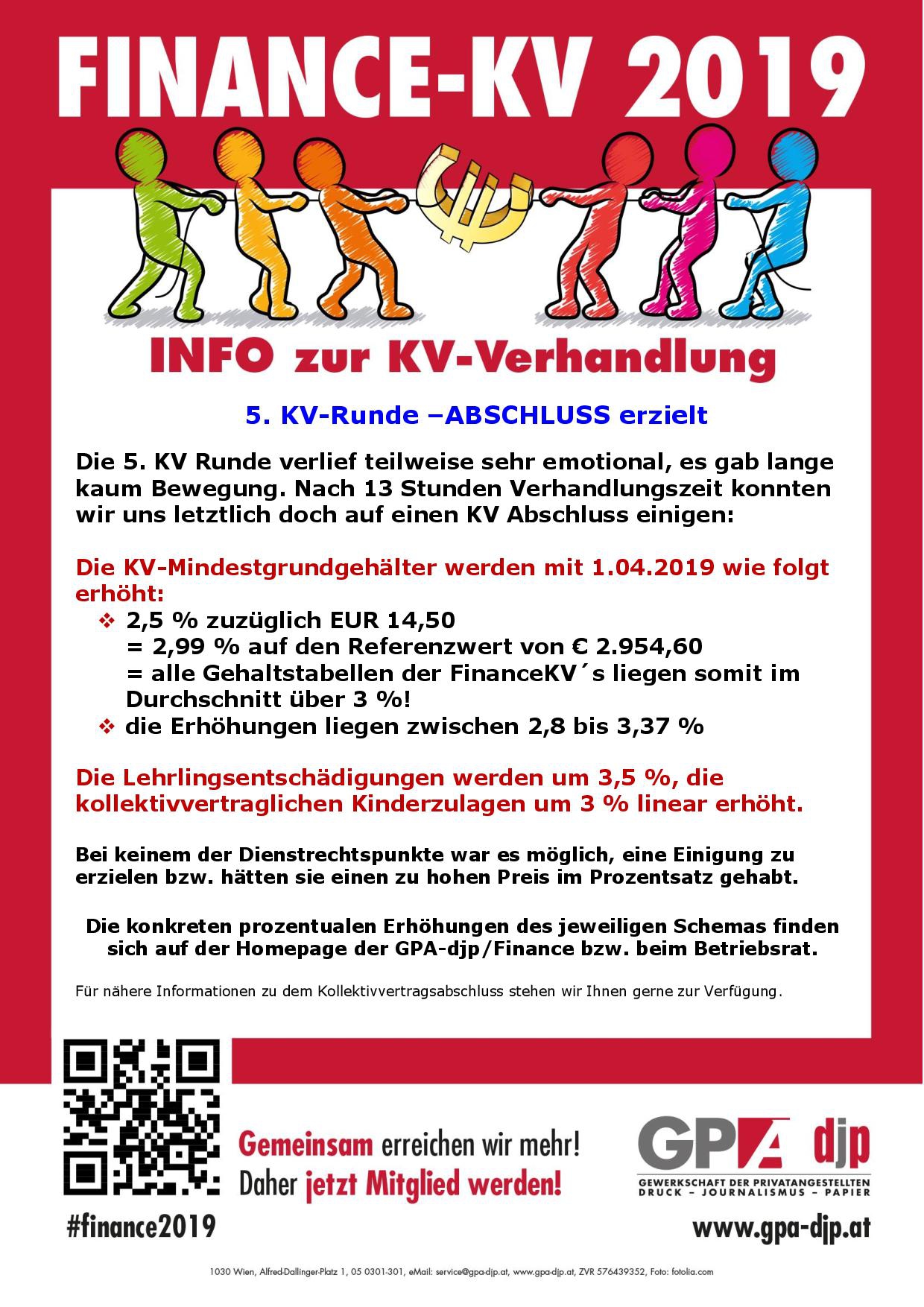 5. KV-Runde –ABSCHLUSS erzielt ©Gpa-djp