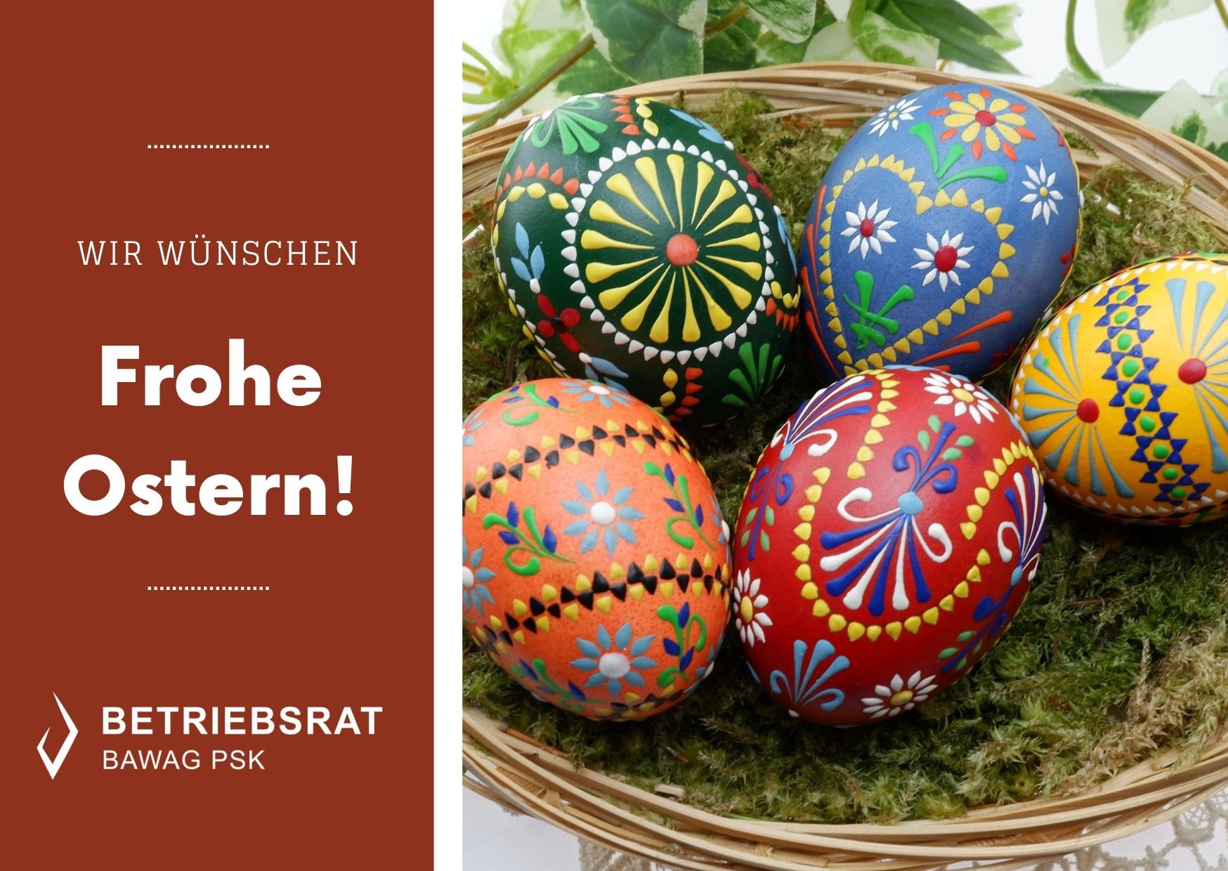 Frohe Ostern ©Bawag Psk Betriebsrat