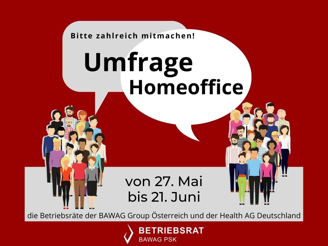 Umfrage Homeoffice ©BAWAG P.S.K. Betriebsrat