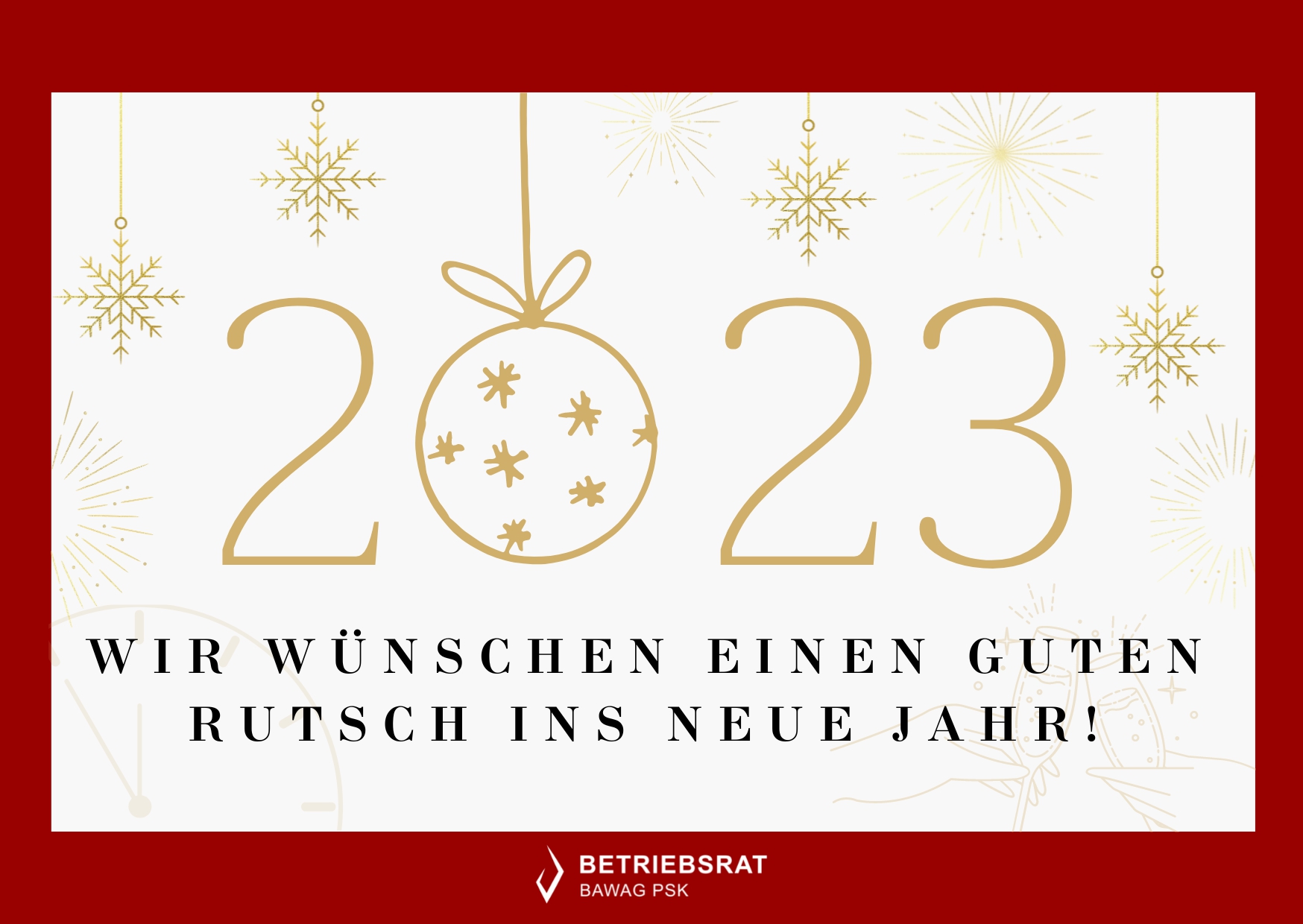 Happy New Year ©BAWAG P.S.K. Betriebsrat