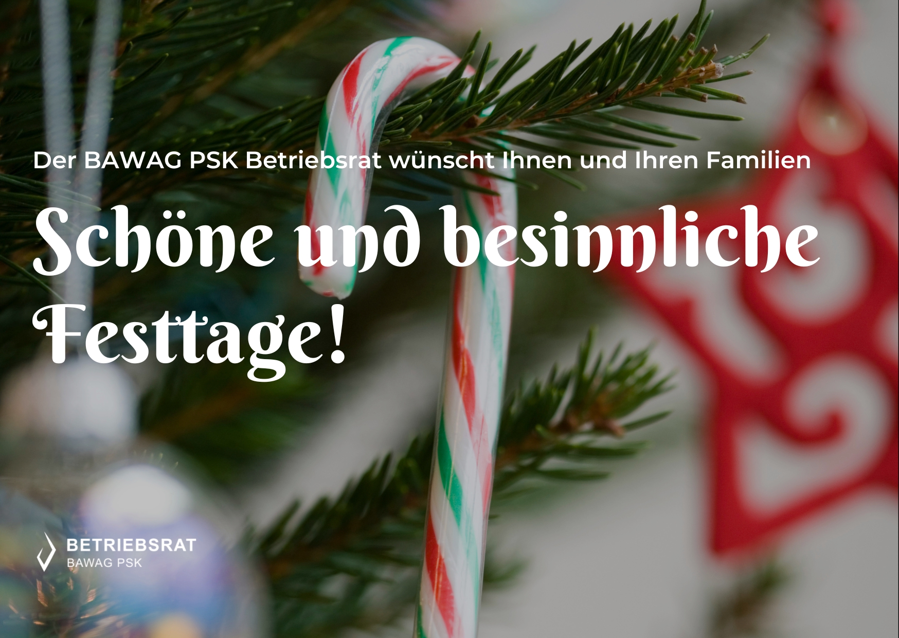 Frohe Weihnachten 2022 ©BAWAG P.S.K. Betriebsrat