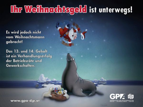 Weihnachtsgeld 2017 ©Gpa-djp